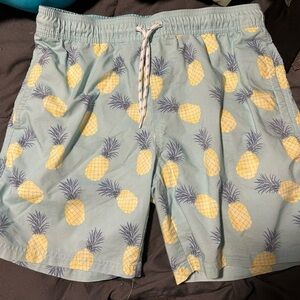 Pineapple Print Swim Shorts
